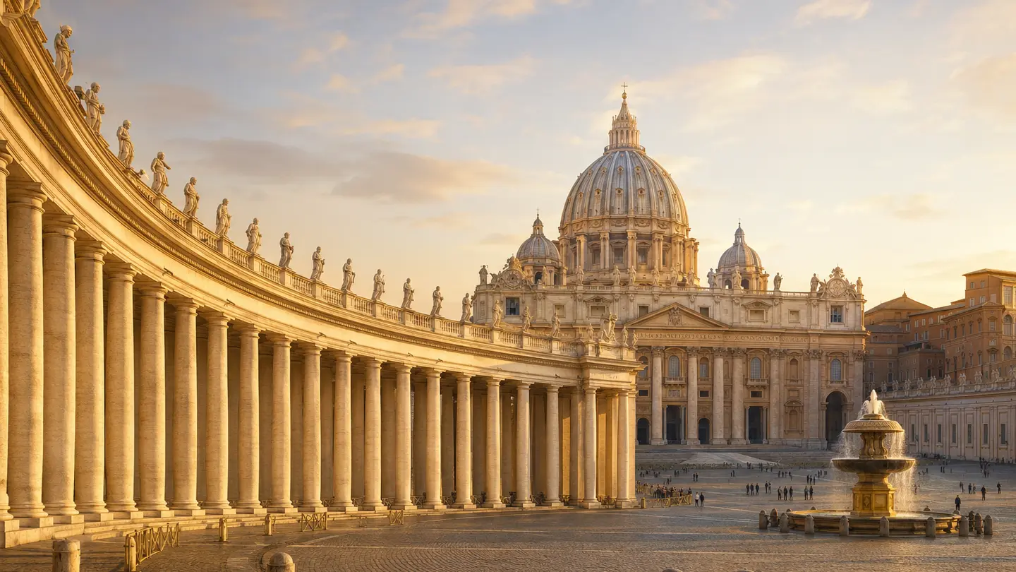 Illustration réaliste créée pour Orabel représentant Basilique Saint-Pierre et Vatican