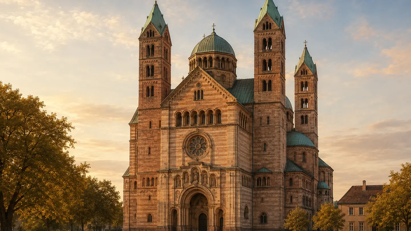 Illustration réaliste créée pour Orabel représentant Cathédrale de Spire