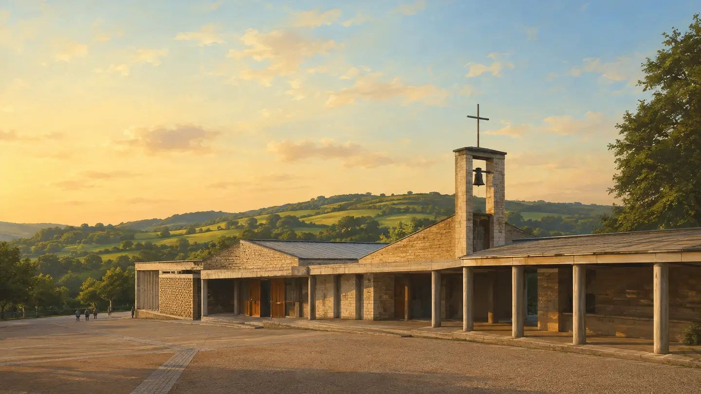 Illustration réaliste créée pour Orabel représentant Communauté de Taizé