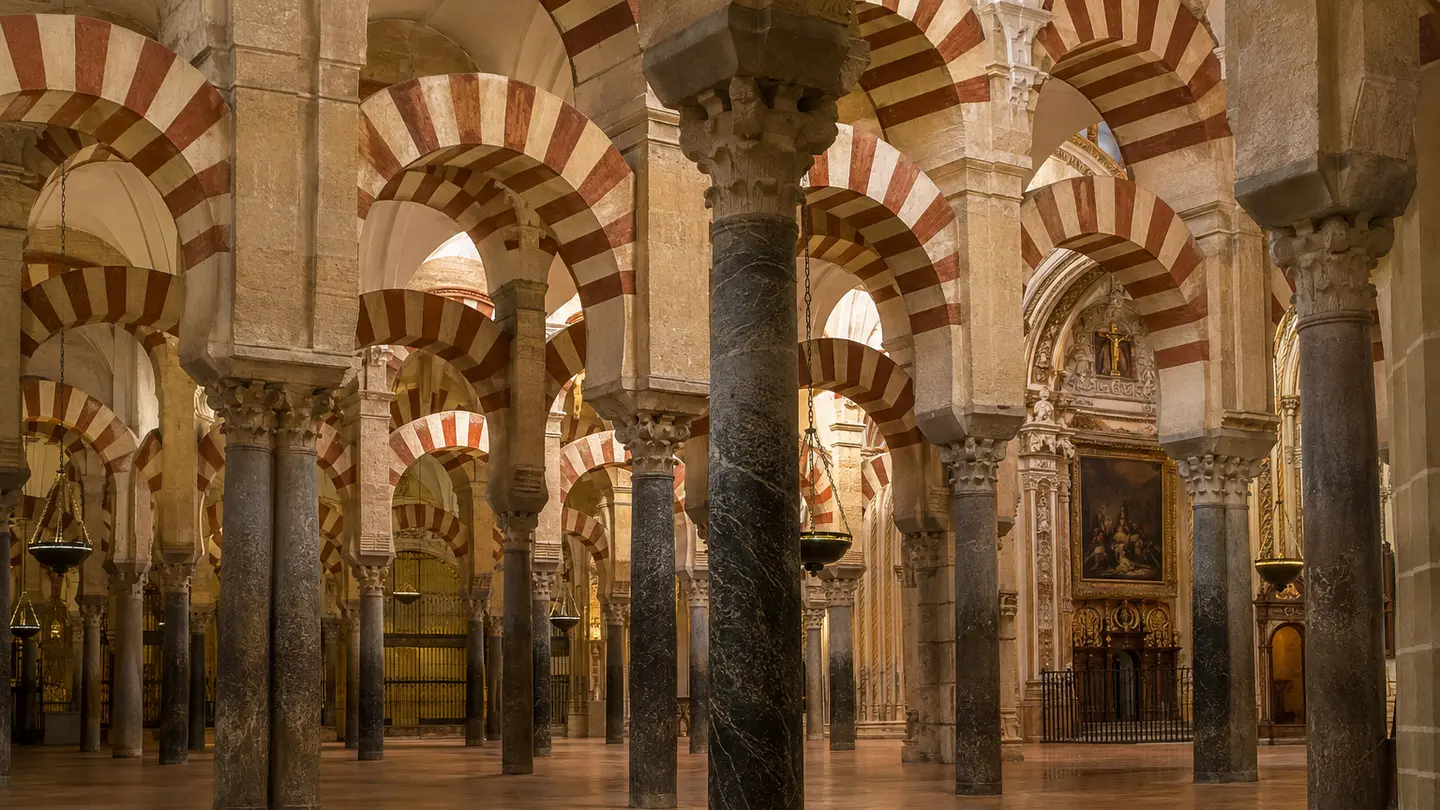 Illustration réaliste créée pour Orabel représentant Mosquée-cathédrale de Cordoue