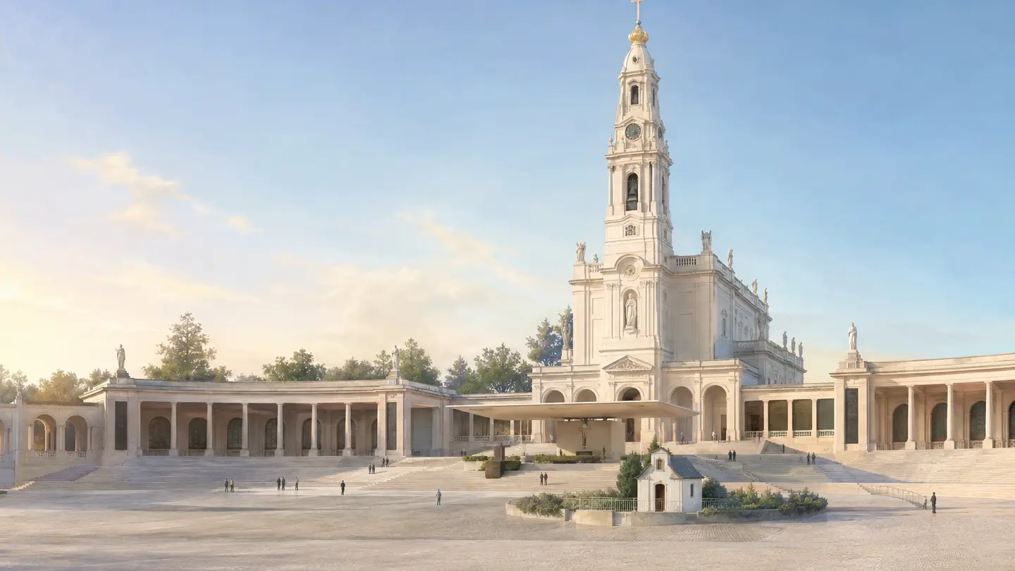 Illustration réaliste créée pour Orabel représentant Sanctuaire de Fátima